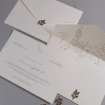 LACRE PARA CONVITE FOLHA LINEA BOTÂNICA 4,0cm - Noiva de Laco